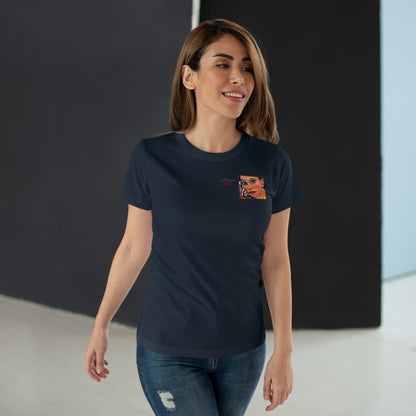 Single Jersey Women's T-shirt - Motiv: Lea, H 7 cm
