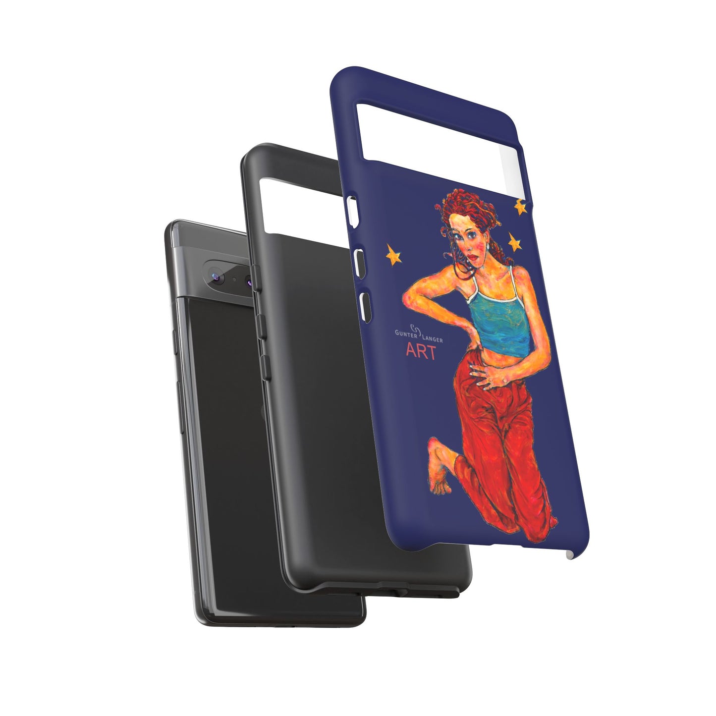 Tough Cases - Google Pixel - Samsung Galaxy - Motiv: Lea, Sternenhimmel