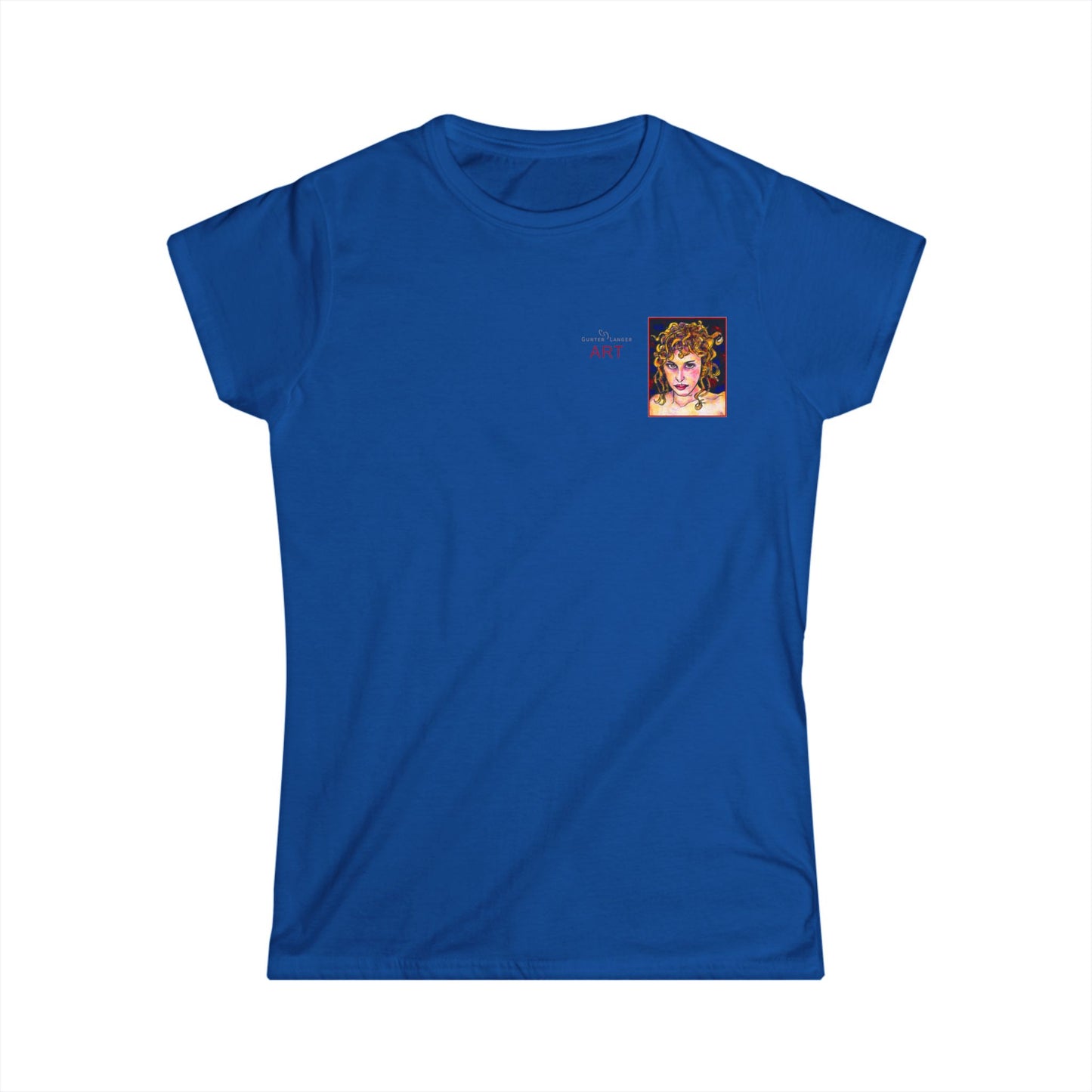 Women's Softstyle Tee - Motiv: Front, Antonietta, H 8 cm