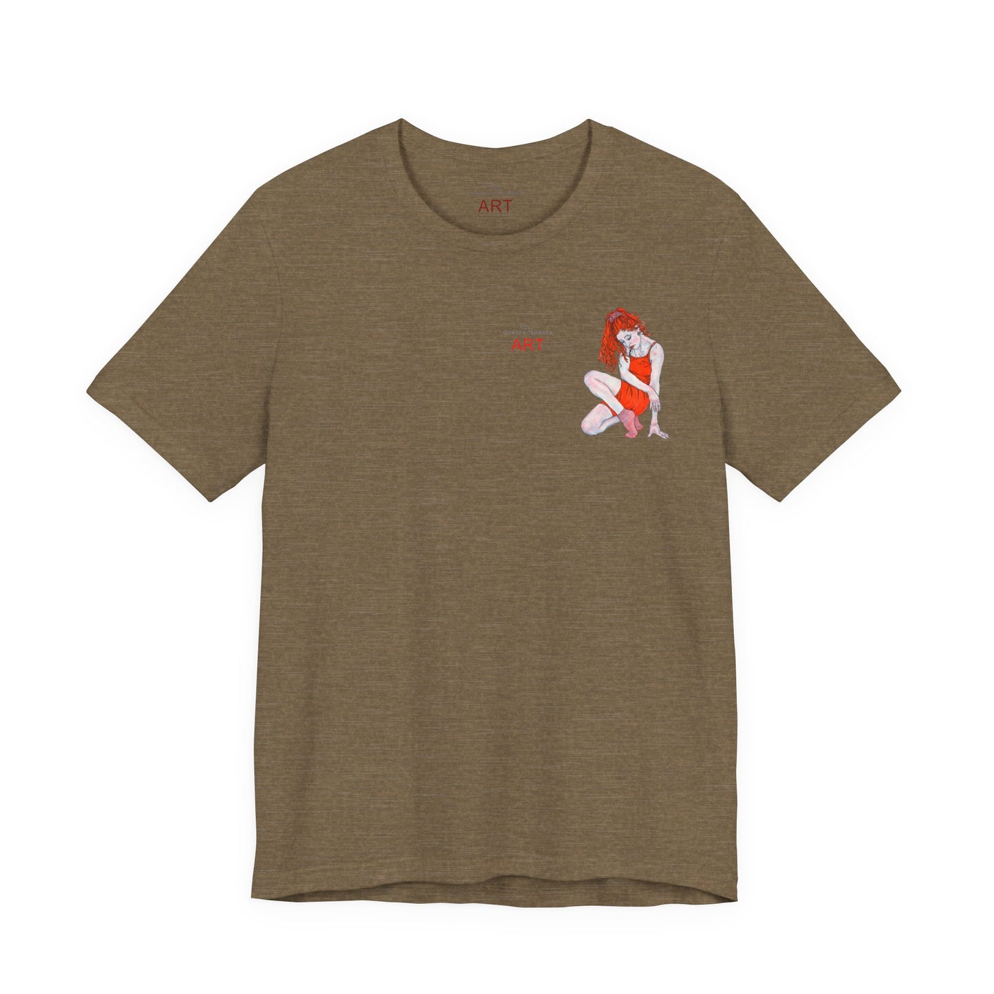 Unisex Jersey Short Sleeve Tee - Motiv: Front Julia, H12,5 cm