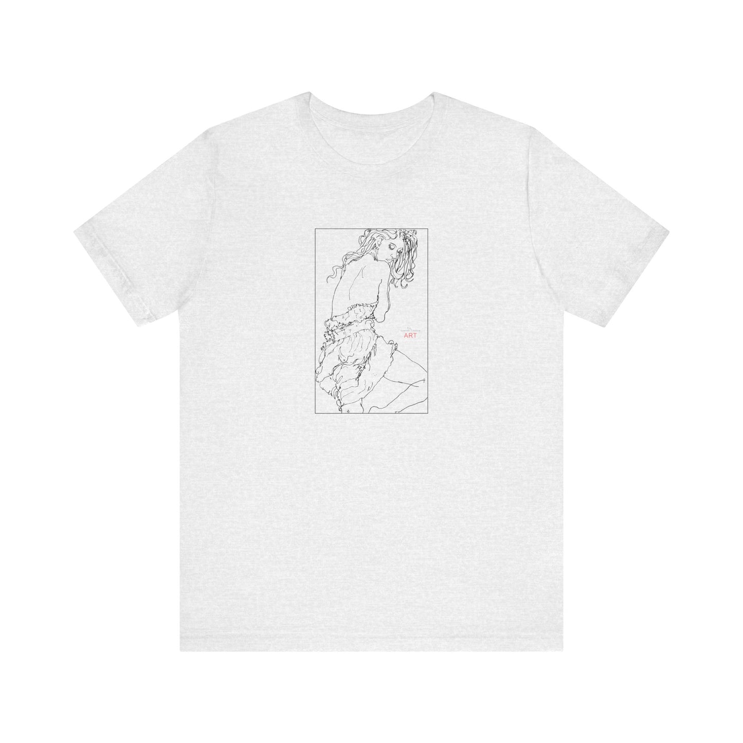 Unisex Jersey Short Sleeve Tee - Motiv: Front Giselle, im Kasten H 25 cm