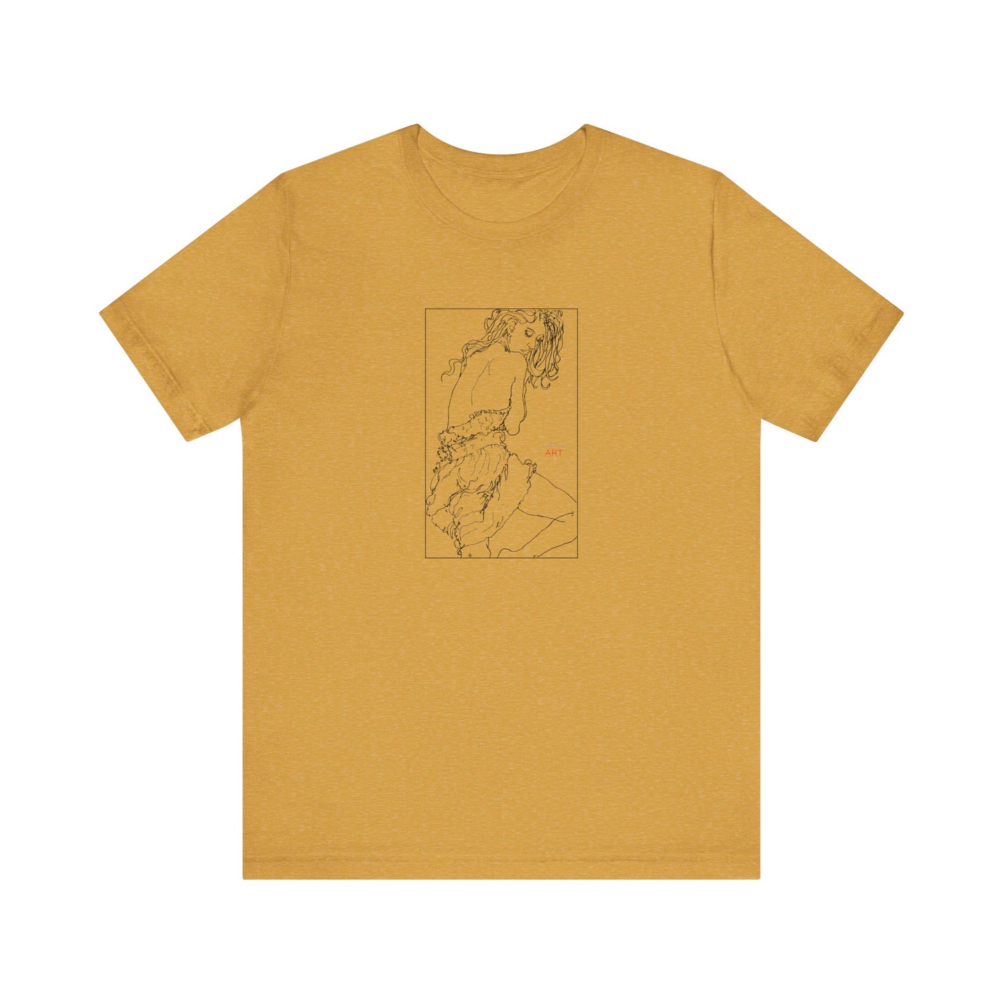 Unisex Jersey Short Sleeve Tee - Motiv: Front Giselle, im Kasten H 25 cm