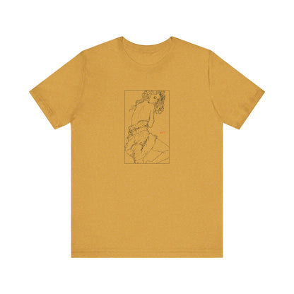 Unisex Jersey Short Sleeve Tee - Motiv: Front Giselle, im Kasten H 25 cm