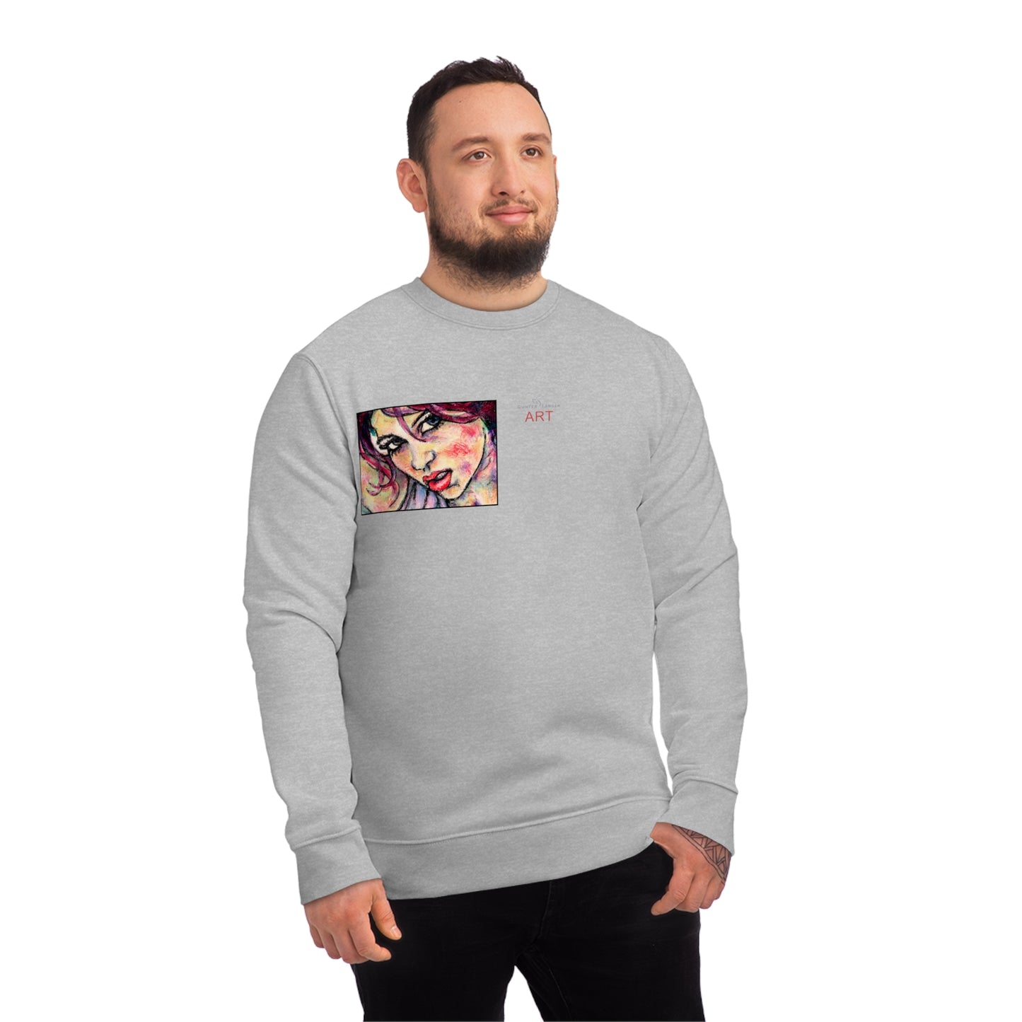 Unisex Changer Sweatshirt - Motiv: Front Nike, H12 cm (klein) & Rückseite Nike, H 43 cm
