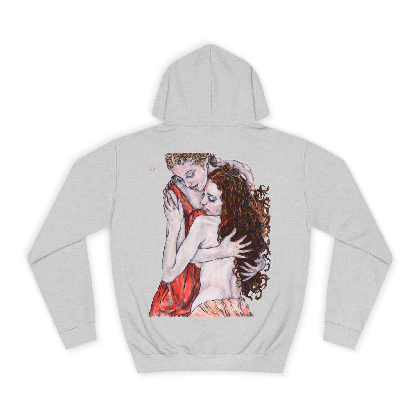 Unisex College Hoodie -  Mutter und Tochter  - Motiv: Rückseite Bei dir