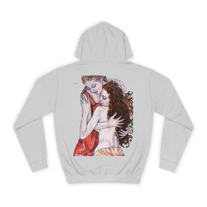 Unisex College Hoodie -  Mutter und Tochter  - Motiv: Rückseite Bei dir