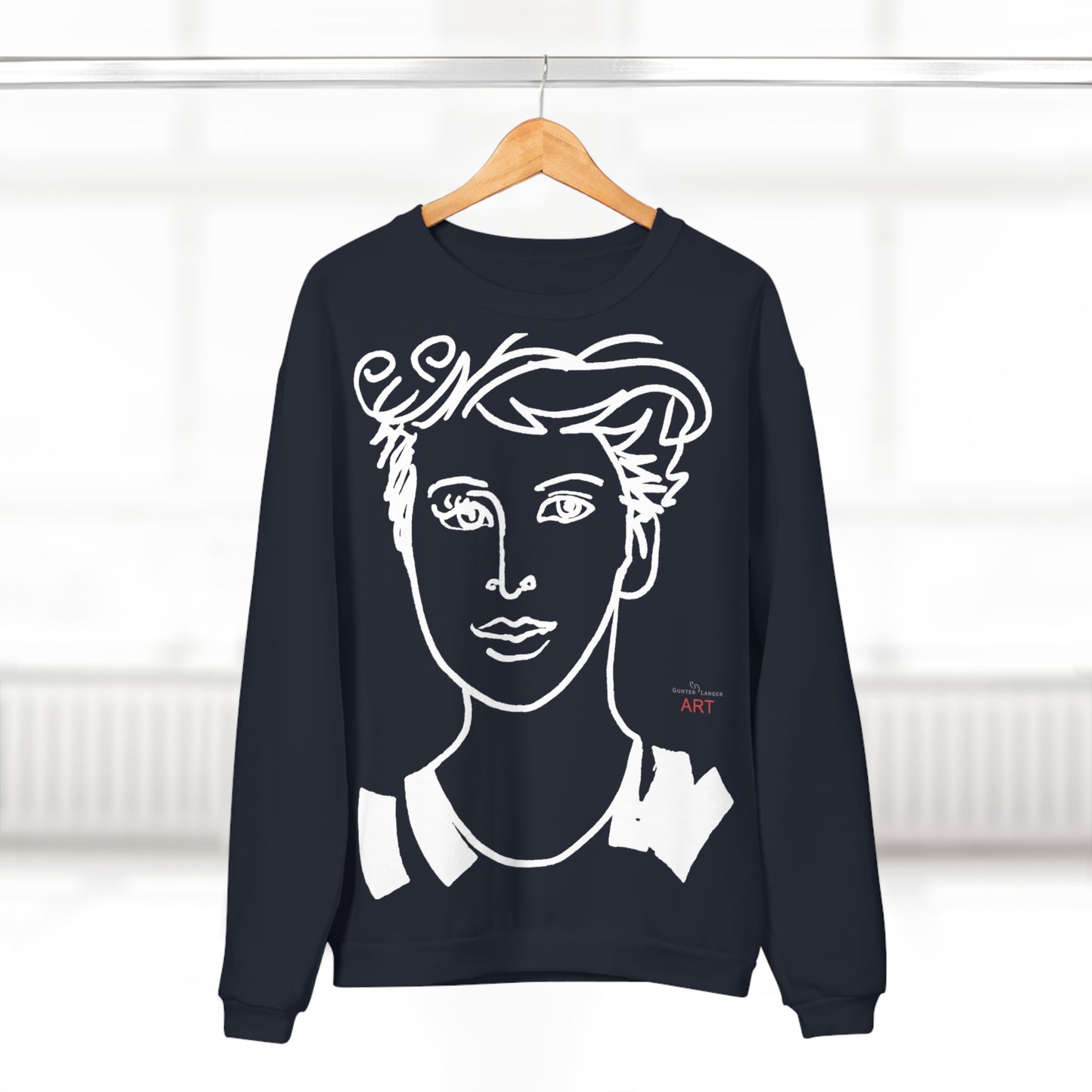 Unisex Crew Neck Sweatshirt (EU) - Motiv Lars & Lars (weiß)