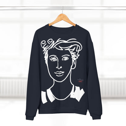 Unisex Crew Neck Sweatshirt (EU) - Motiv Lars & Lars (weiß)