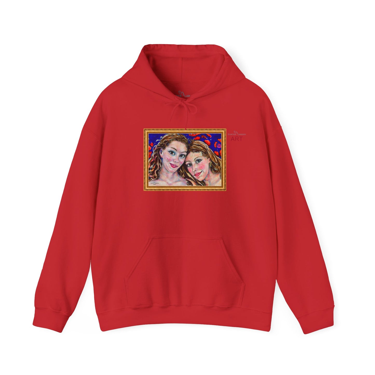 Unisex Heavy Blend™ Hooded Sweatshirt - Motiv: Front "Freundinnen" H 17,5 cm