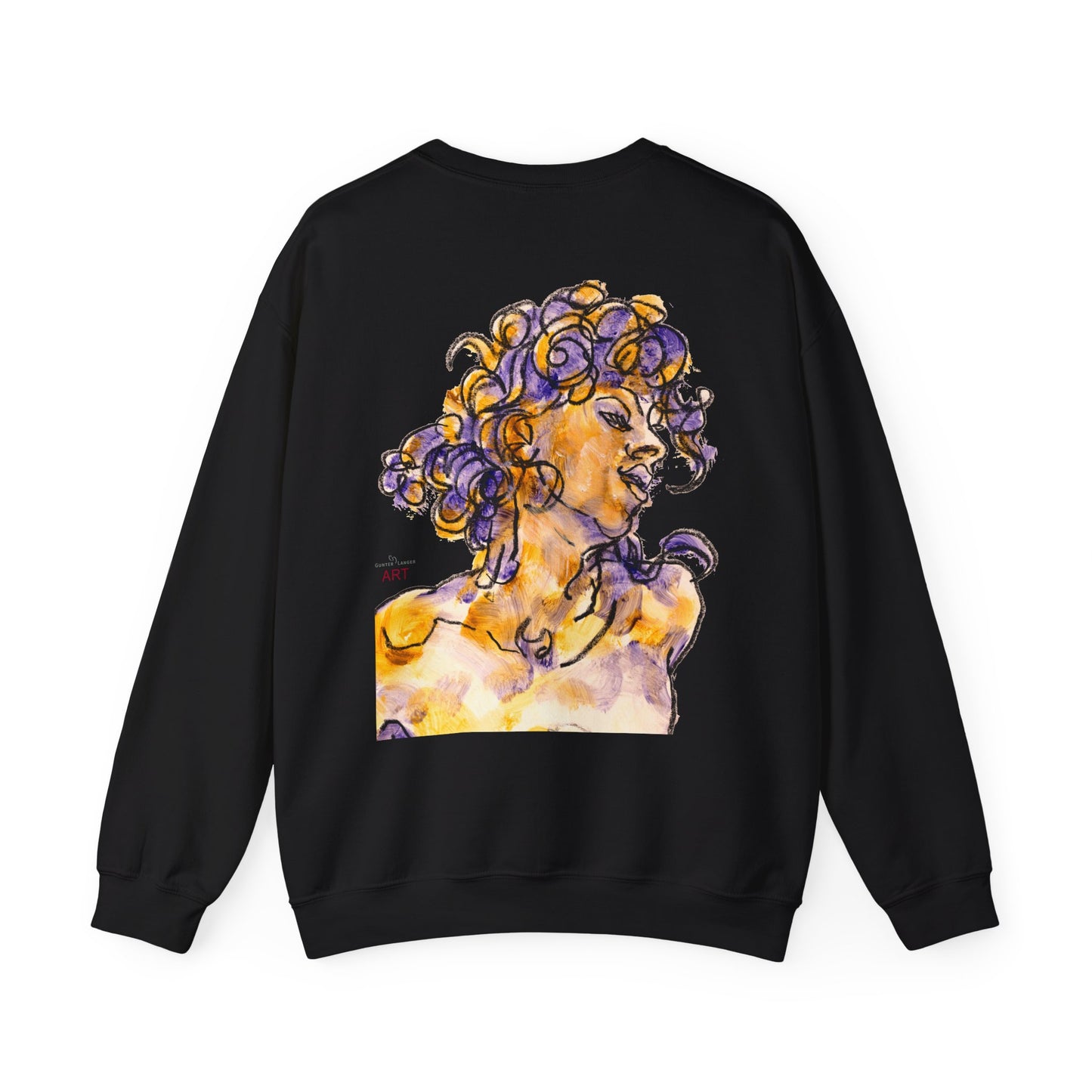 Unisex Heavy Blend™ Crewneck Sweatshirt - Motiv: Front Logo & Rückseite Pauline