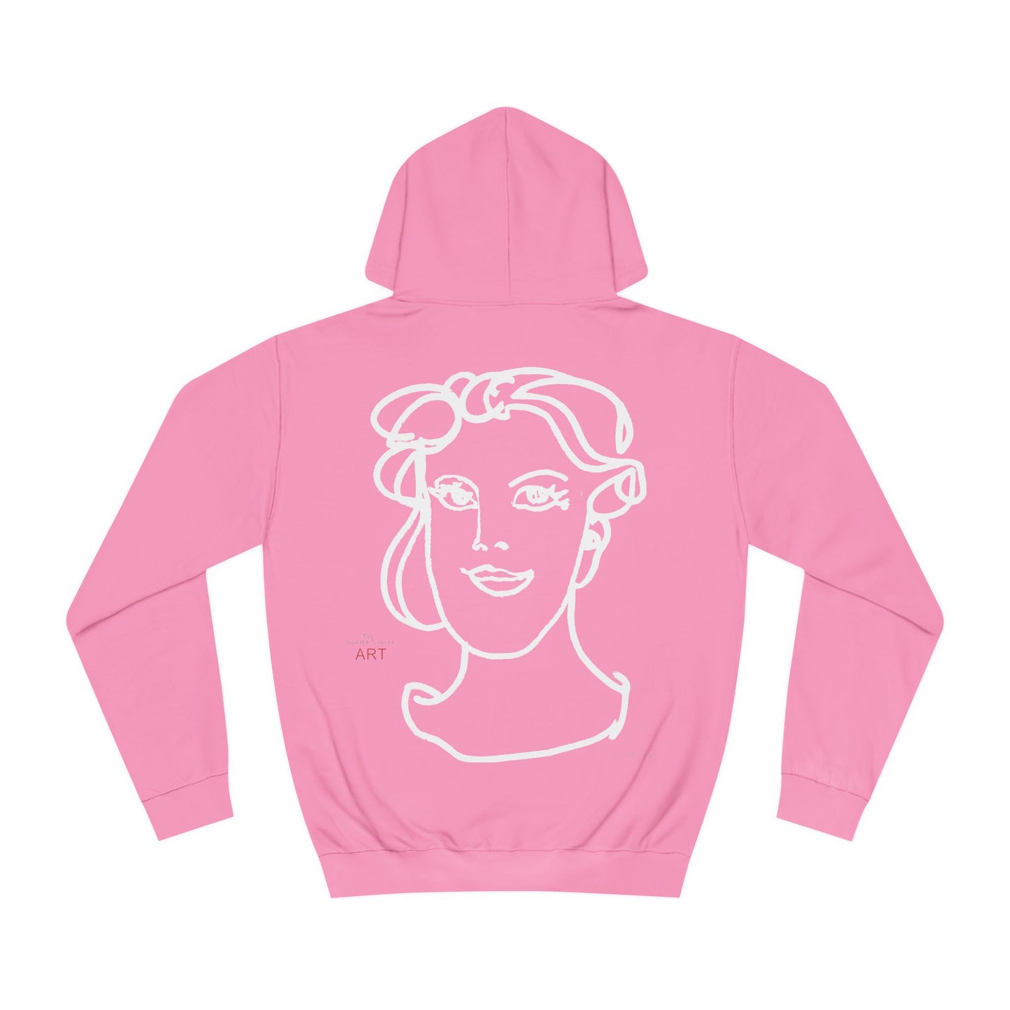 Unisex College Hoodie - Motiv: Front Lars & Rückseite Gia (weiß)