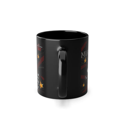 Black Coffee Cup, 11oz - Motiv: Miau 1S & Mikado Schwarz 2