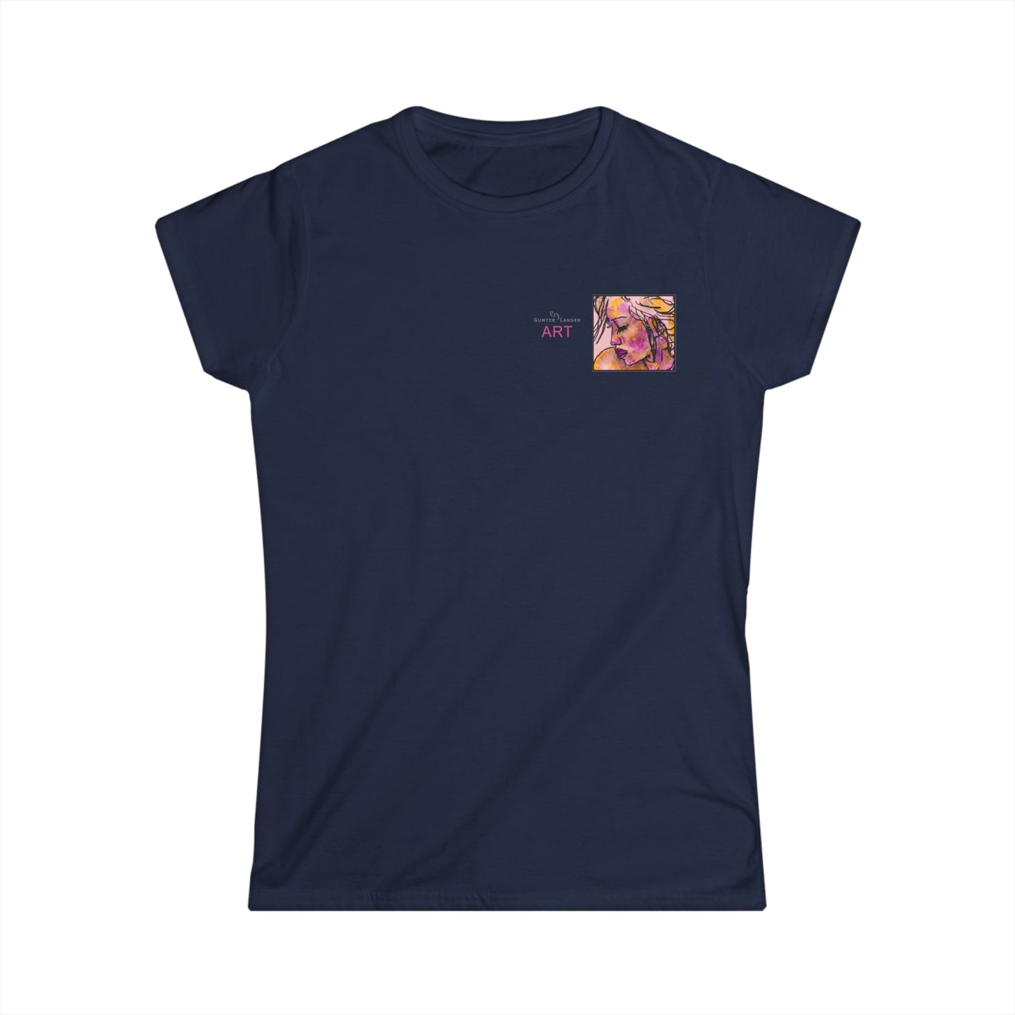 Women's Softstyle Tee - Motiv: Front, Lilly, H 6,6 cm