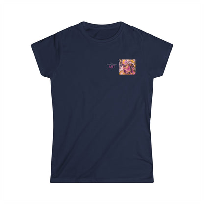 Women's Softstyle Tee - Motiv: Front, Lilly, H 6,6 cm