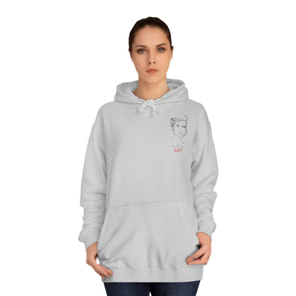 Unisex College Hoodie - Motiv: Front Helena (klein) H 12,3 cm & Rückseite Helena H 49,7 cm