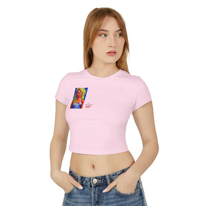 Women's Baby Tee - Motiv: Front Mascha, H36 cm & Rückseite Mascha, H 9,5 cm