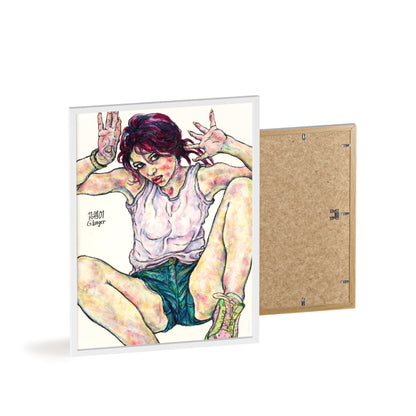 Posters with Wooden Frame - Motiv: Siegesgöttin