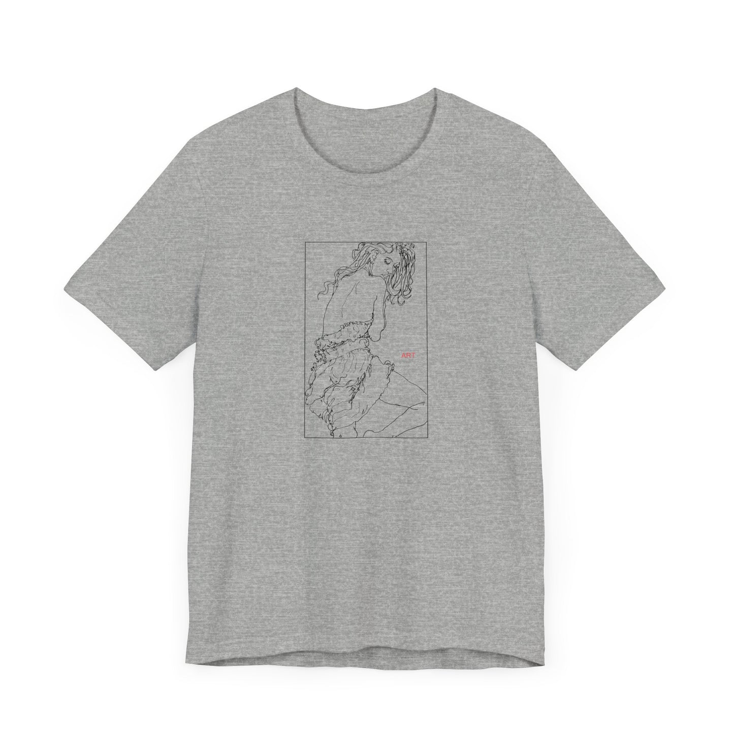 Unisex Jersey Short Sleeve Tee - Motiv: Front Giselle, im Kasten H 25 cm