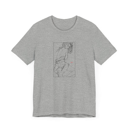 Unisex Jersey Short Sleeve Tee - Motiv: Front Giselle, im Kasten H 25 cm