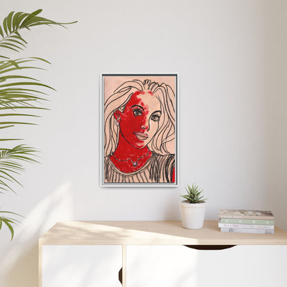 Matte Canvas, Framed (Multi-color) - Motiv: Christina, H 45,72 bis 76,20 cm