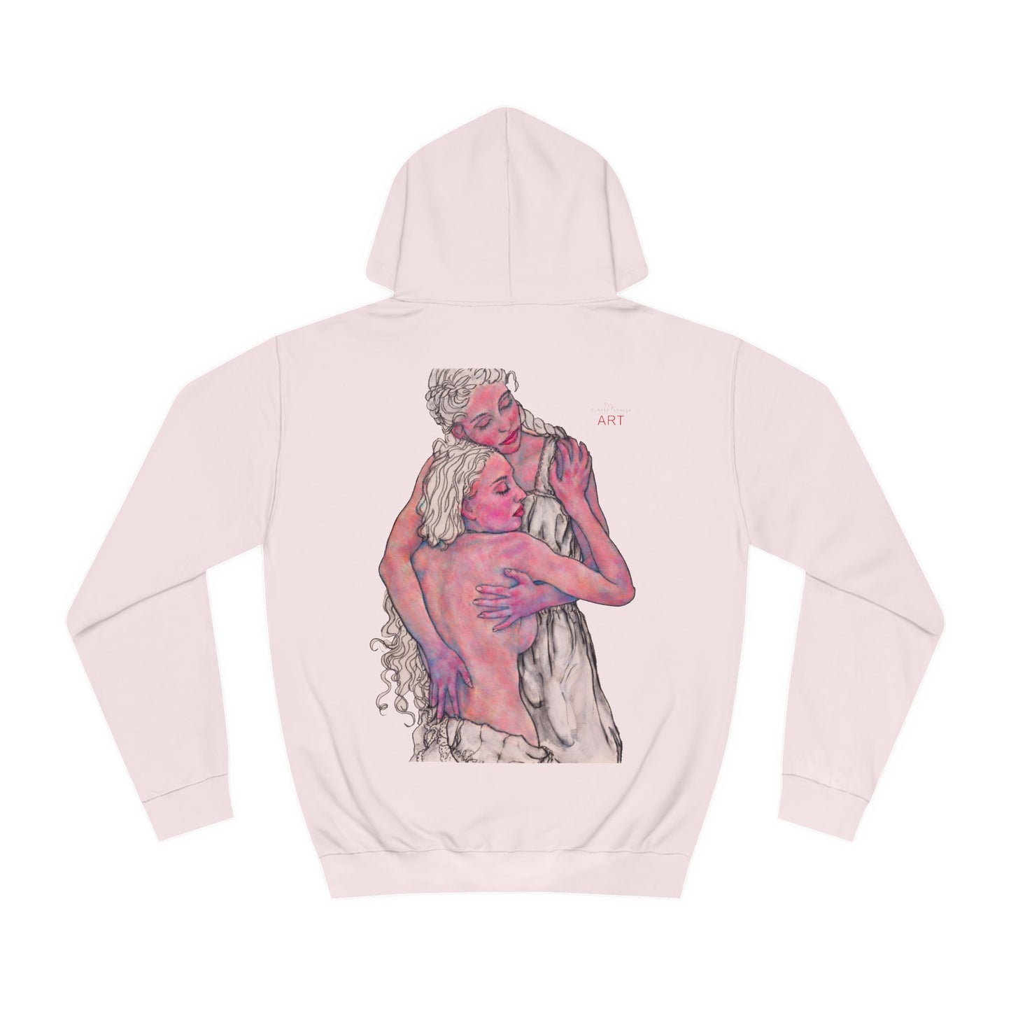 Unisex College Hoodie - Motiv: Front Zuflucht & Rückseite Zuflucht