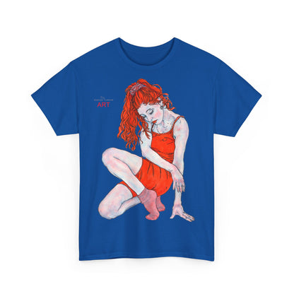 Unisex Heavy Cotton Tee - Motiv: Front Julia,  H 47 cm