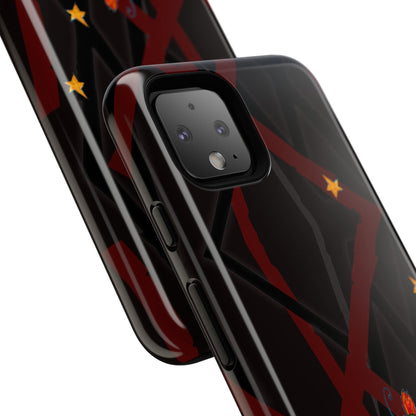 Tough Cases - Google Pixel - Samsung Galaxy - Motiv: Katze schwebt und Ranken, H 5,26 cm, Mikado3