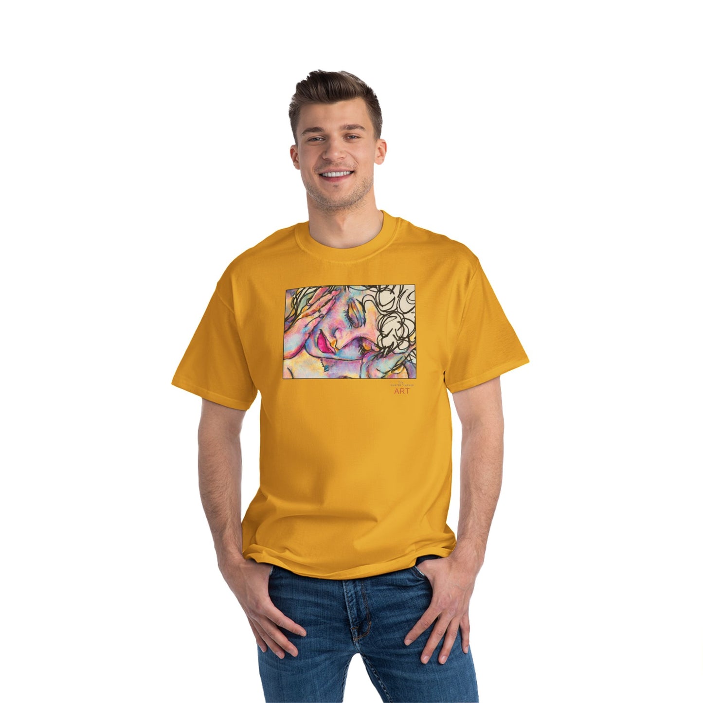Beefy-T®  Short-Sleeve T-Shirt - Motiv: Front Mara, H 20 cm & Rückseite Mara, H 26 cm