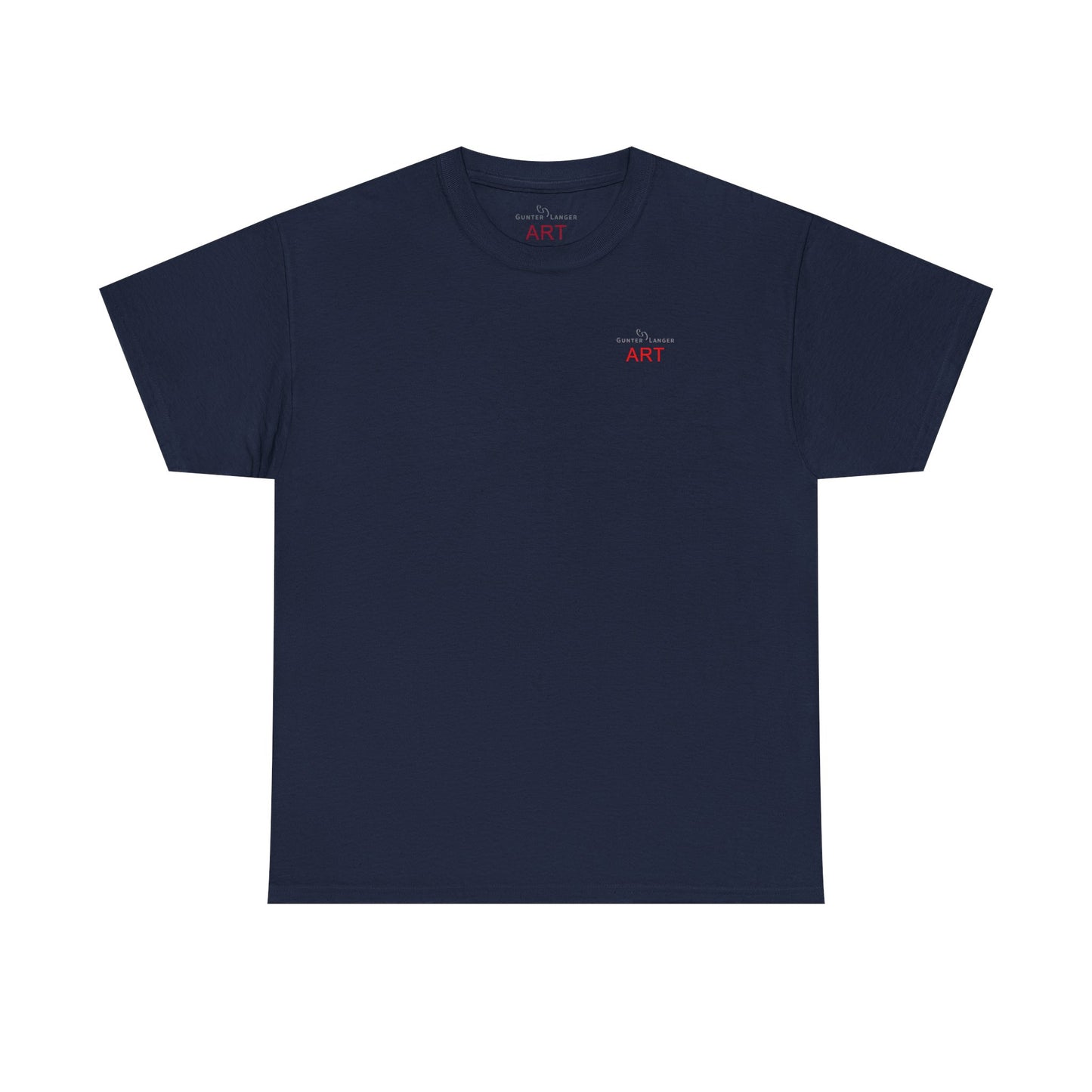 Unisex Heavy Cotton Tee - Motiv: Front Logo & Rückseite Lina, Neck Label