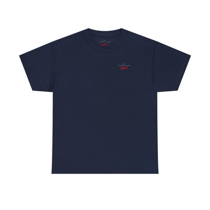 Unisex Heavy Cotton Tee - Motiv: Front Logo & Rückseite Lina, Neck Label