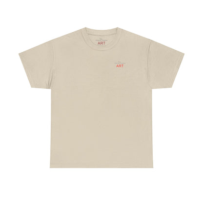 Unisex Heavy Cotton Tee - Motiv: Front Logo & Rückseite Lina, Neck Label