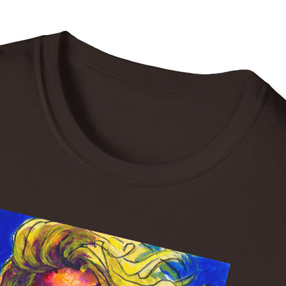 Unisex Softstyle T-Shirt - Motiv: Front Mascha,  H 33cm Korr2 sw