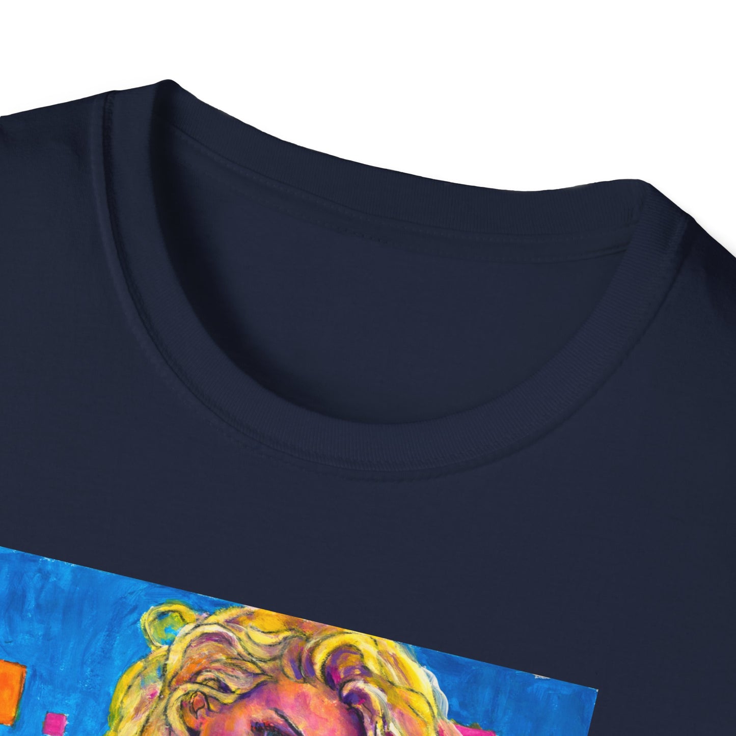 Unisex Softstyle T-Shirt - Motiv: Front Maria,  H 33cm