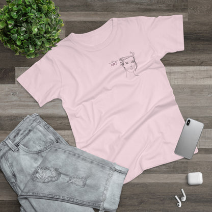 Single Jersey Women's T-shirt - hell - Motiv: Helena, H 11,5 cm