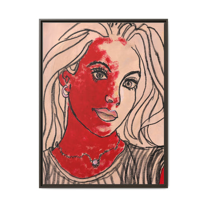 Matte Canvas, Framed (Multi-color) - Motiv: Christina, H 91,4 cm bis 152,4 cm