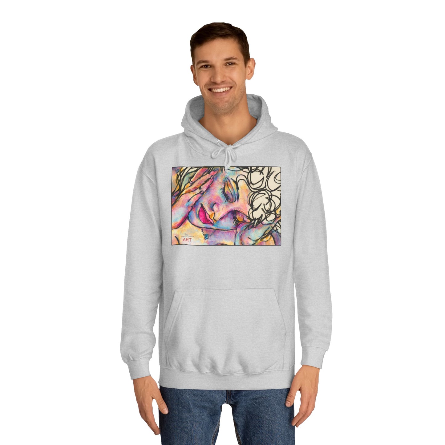 Unisex College Hoodie - Motiv: Front Mara, H 23,5 cm