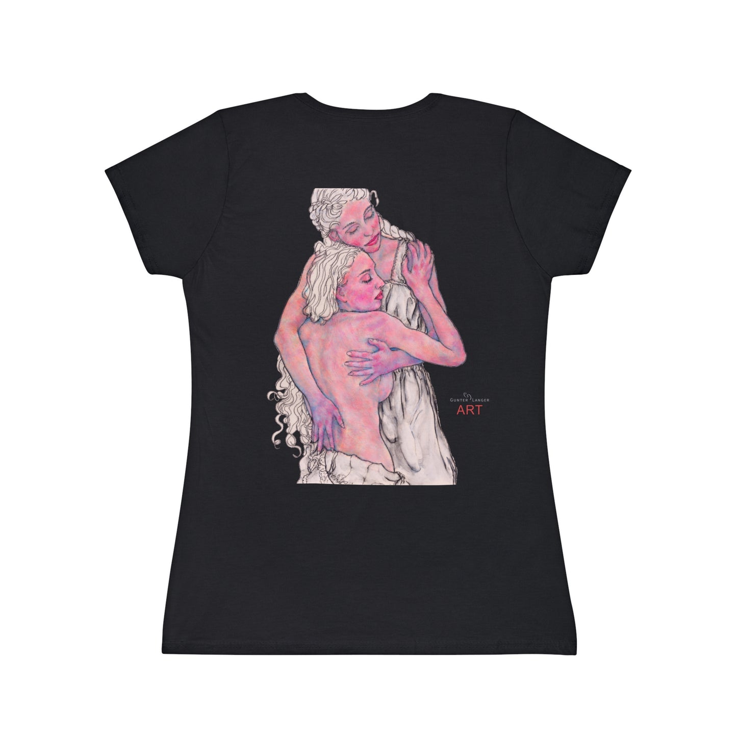 Women's Iconic T-Shirt - Motiv: Zuflucht (klein) & Zuflucht (groß)