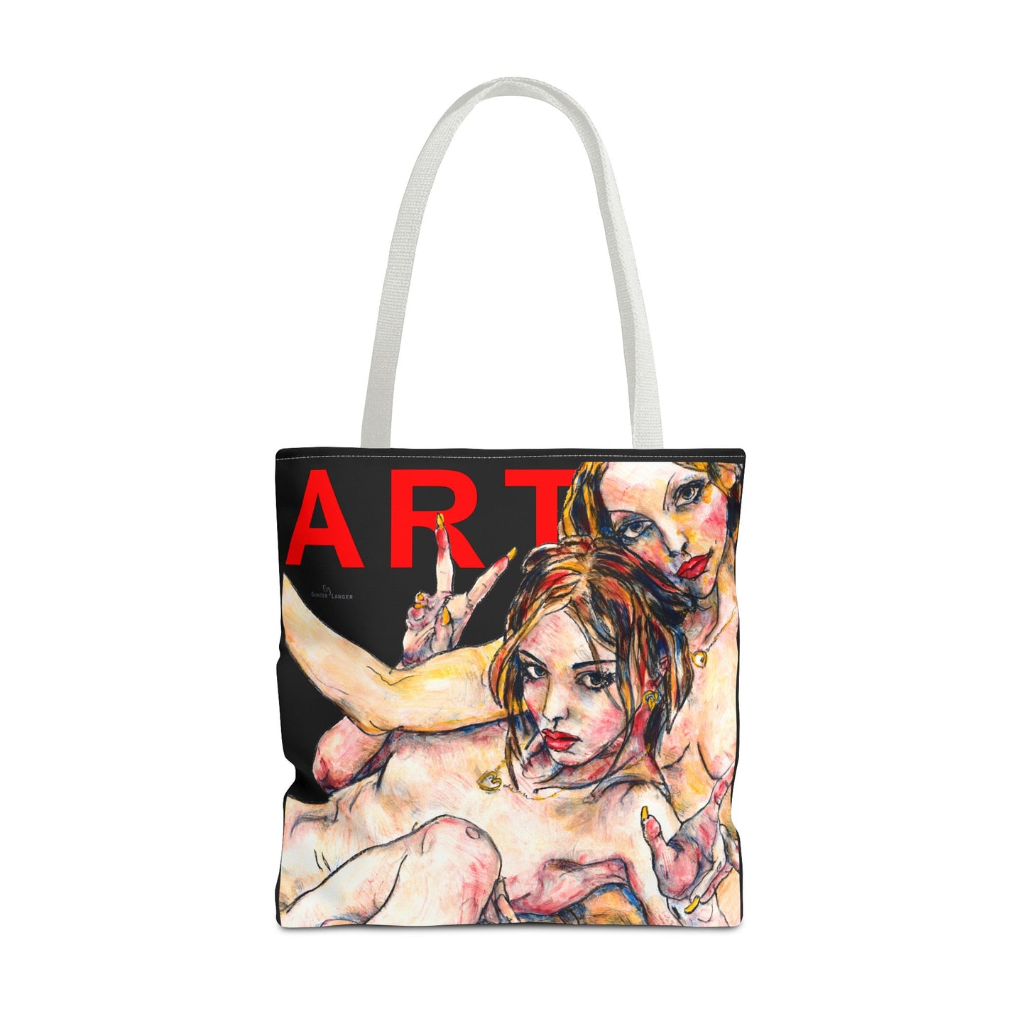 Tote Bag (AOP) - Motiv: Camilla - Leni, Schwarz
