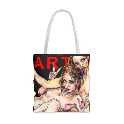 Tote Bag (AOP) - Motiv: Camilla - Leni, Schwarz