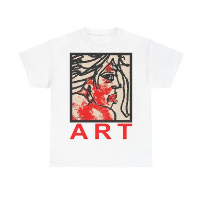 Unisex Heavy Cotton Tee  - Motiv: Front Ria, H 48,5 cm