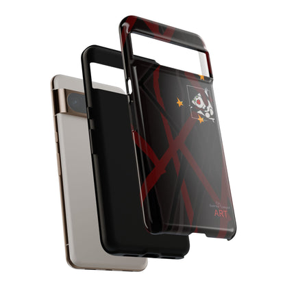 Tough Cases - Google Pixel - Samsung Galaxy - Motiv:  "Miau" klein H 8 cm, Sternenhimmel, Mikado3
