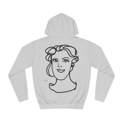 Unisex College Hoodie - Motiv: (schwarz) Front Lars & Rückseite Gia