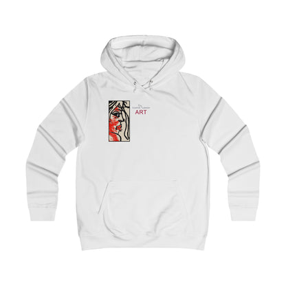 Girlie College Hoodie - Motiv Front "Ria", H 16,5 cm & Rückseite "Ria", H 49 cm