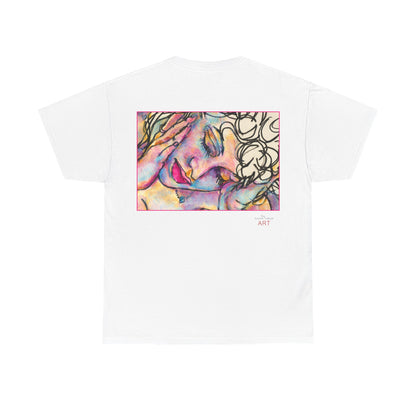 Unisex Heavy Cotton Tee - Motiv:  Motiv: Front Mara, H 9 cm & Rückseite Mara, H 27 cm