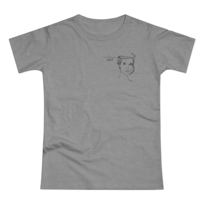 Single Jersey Women's T-shirt - hell - Motiv: Helena, H 11,5 cm