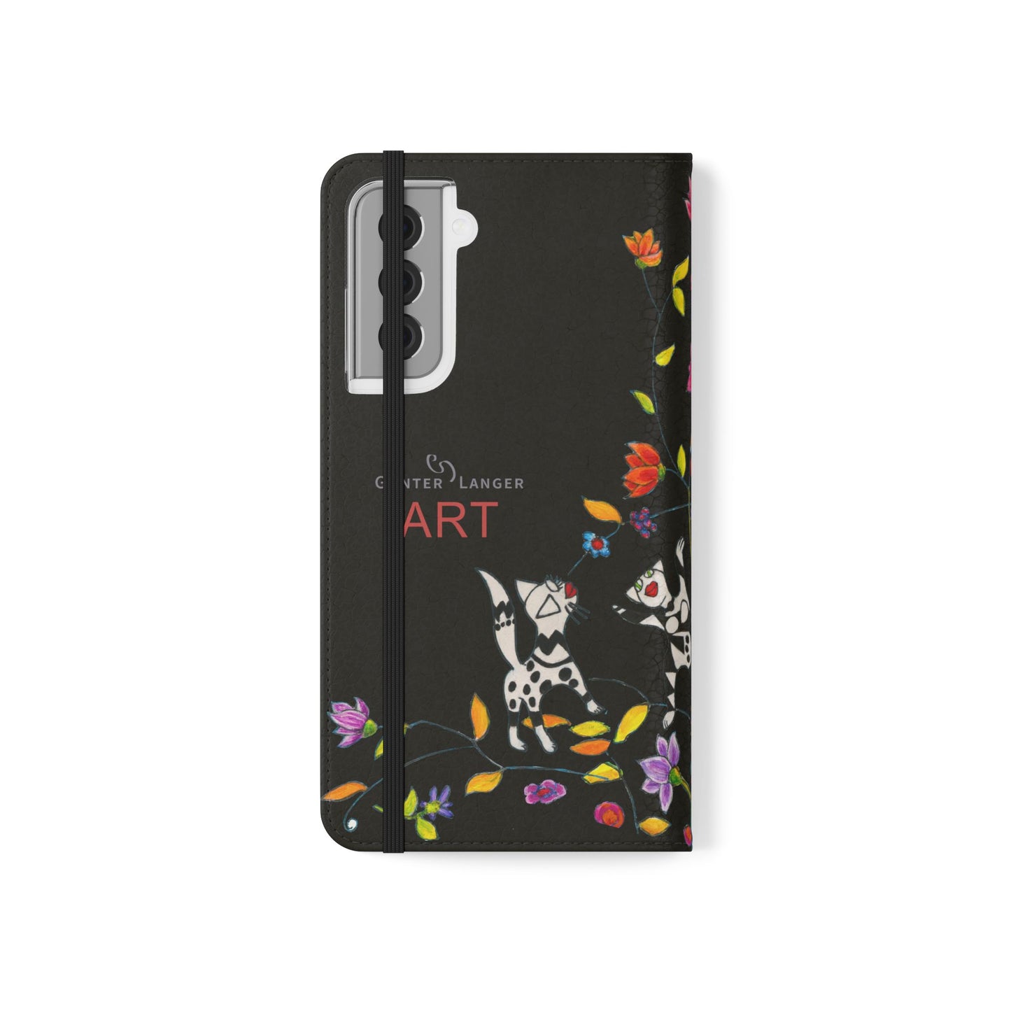 Flip Cases - Motiv: Waldnymphen, Schwarz, Seifenblasen