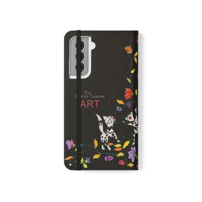 Flip Cases - Motiv: Waldnymphen, Schwarz, Seifenblasen