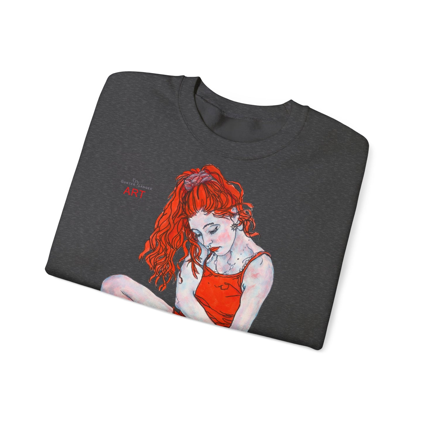 Unisex Heavy Blend™ Crewneck Sweatshirt - Motiv: Front Julia & Rückseite Julia