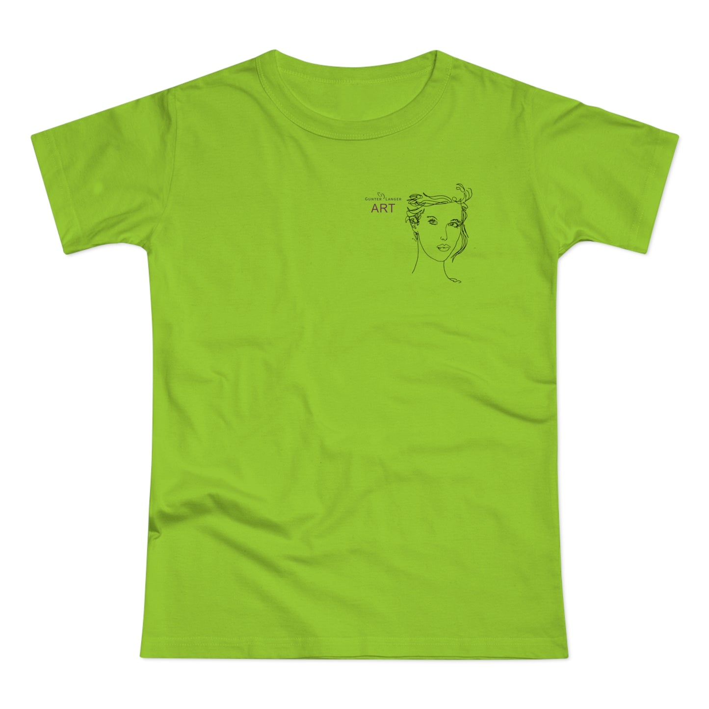 Single Jersey Women's T-shirt - hell - Motiv: Helena, H 11,5 cm