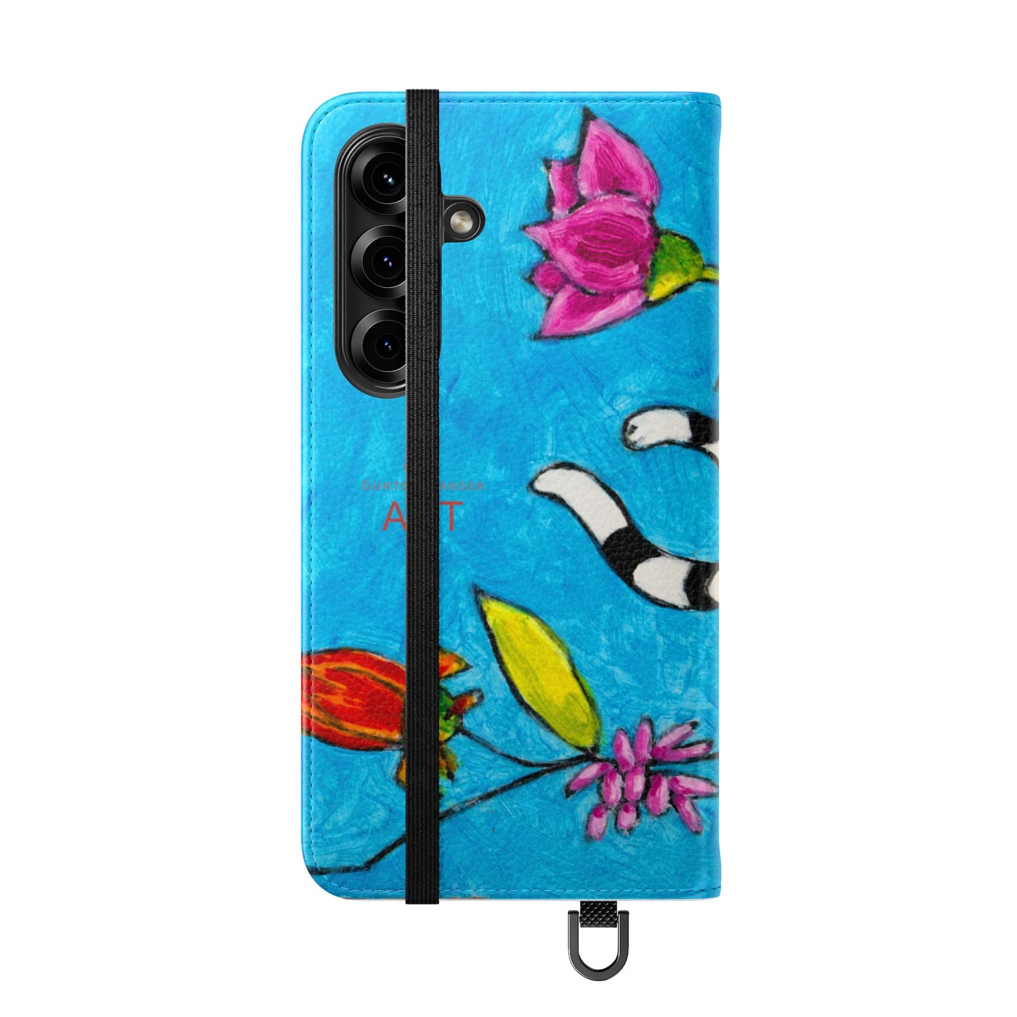 Flip Cases - Motiv: Gescheckte Katze schwebt